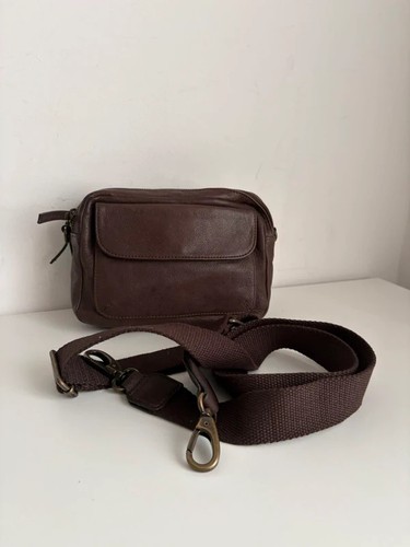 Fatface brown leather - , satchel