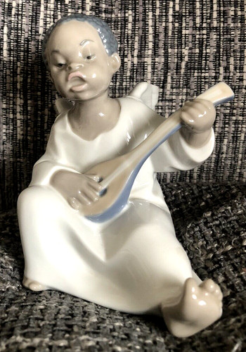 Lladro figure angel 4537 black - figure,
