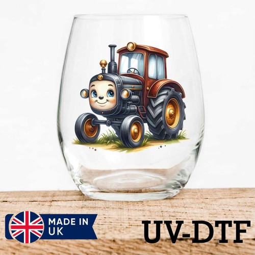 Cartoon tractor 8pcs dtf - cartoon,