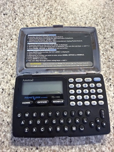 Vintage amstrad pocket - pocket, dock-it