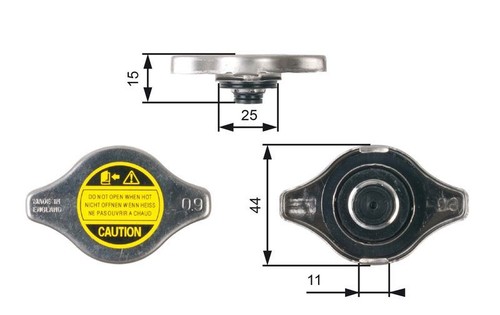 Gates rc127 radiator cap - rc127,