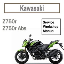 Service Manual for Kawasaki z750r 2011-2013 + Parts catalog On memory stick