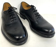 British Military Issue Black Leather Woman's Working Service Shoes, Size 5 1/2