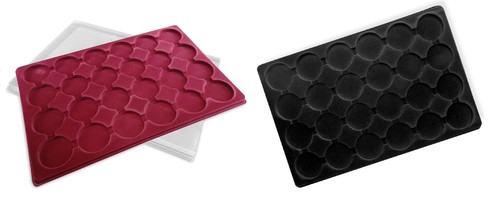 Coin tray with round 45mm - coin,