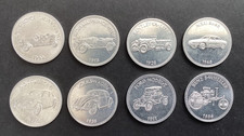 Shell Historic Car Coins x 8