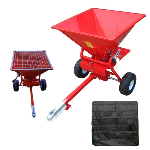 Tow behind spreader cover - +, +