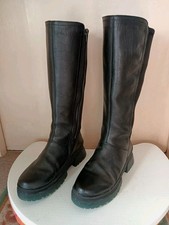 RIEKER R-EVOLUTION Womens Chunky Knee High Black Stretch Boots W0391 Size UK 5