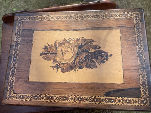 Tunbridge ware writing slope - ware,