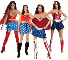 Wonder Woman Costume Ladies Superhero DC Comics Official Fancy Dress Adults