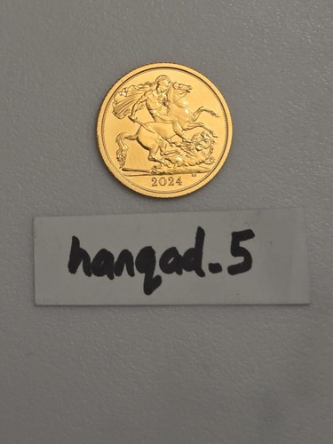 2024 gold half sovereign - half,
