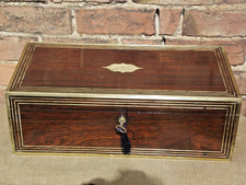 Regency Brass edged and wired Mahogany Writing Slope
