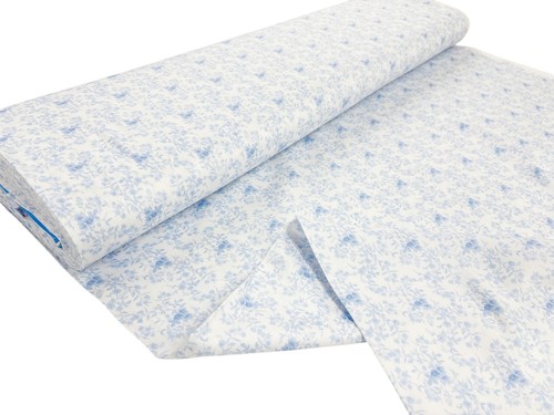 Pale blue cotton - blue, sateen