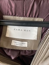 Zara men Jacket grey purple hood 