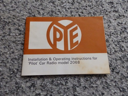 Vintage pye pilot car - vintage, radio