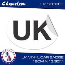 UK  Sticker Oval European EU