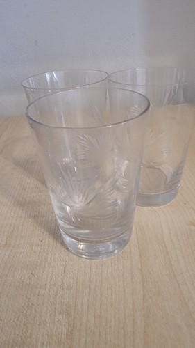 Vintage etched crystal - etched,