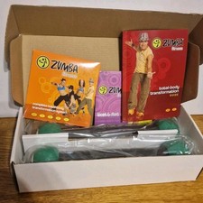 Zumba Fitness DVD Box Set with Toning Sticks Partialy Sealed