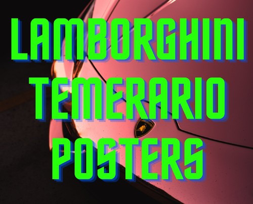 Lamborghini temerario poster - lamborghini,