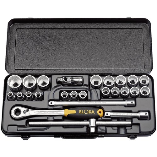 Elora metric socket set - elora, 1/2"