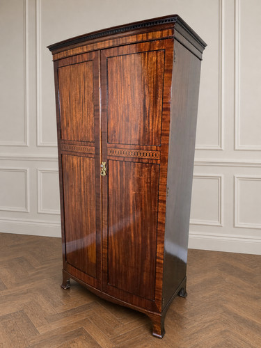 Antique mahogany bow front - an,