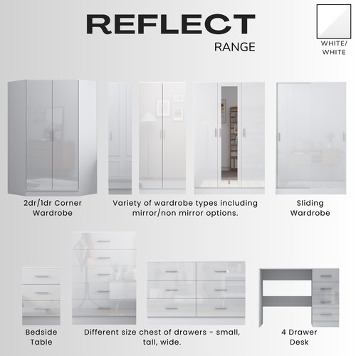 Reflect high gloss bedroom - high,