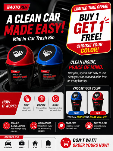 Mini car trash compact - mini,