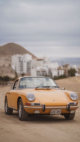Classic orange porsche - classic, 911