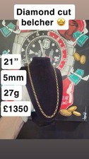 Diamond Cut Belcher Chain 9ct