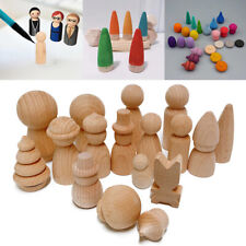 Wooden Peg Dolls Unfinished