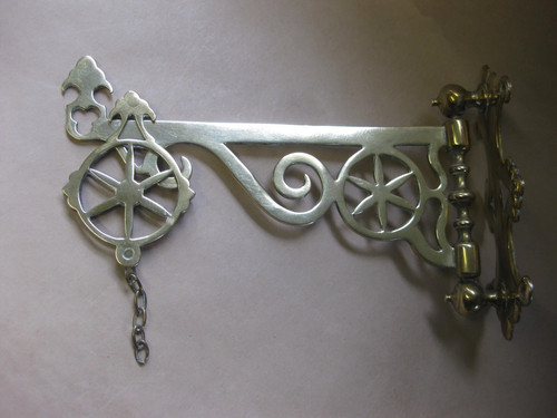 Antique brass bracket - bracket, /
