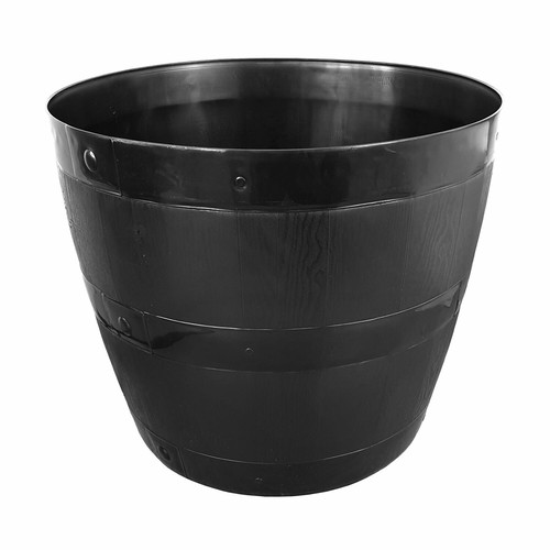 Black plastic barrel - plastic,