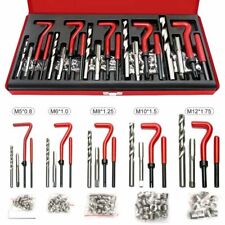 131Pc Thread Repair Kit HSS Drill Helicoil Metric Set Heli Coil Tap Insert Case