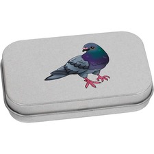 'Cute Pigeon' Metal Hinged Tin / Storage Box (TT050737)