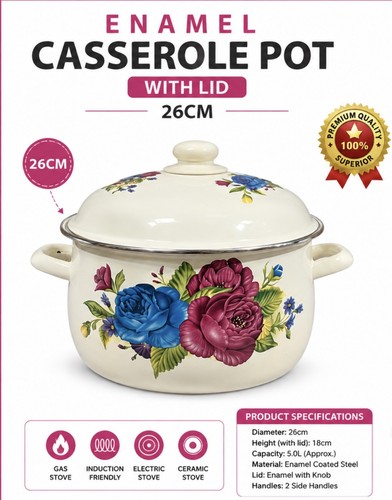 Casserole dish pot - , with