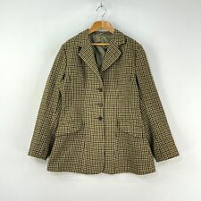 Bladen Tweed Riding Jacket Womens 36 Brown Houndstooth Hacking Equestrian