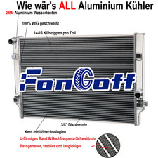 2 Row Radiator For 15-22 Audi A3 Q3 S3 TT / VW Golf Jetta GTI 2.0L MT