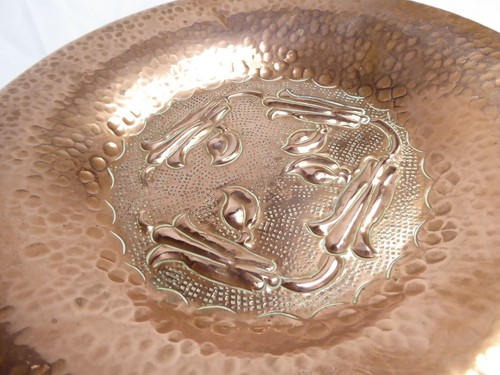Art nouveau copper - nouveau, dish