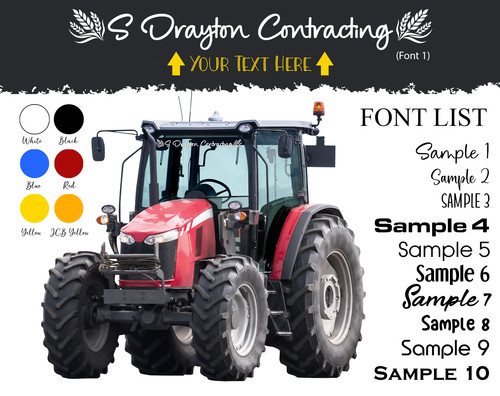 Custom tractor farm sunstrip - farm,