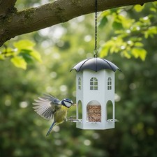 Hexagonal Hanging Birdfeeder