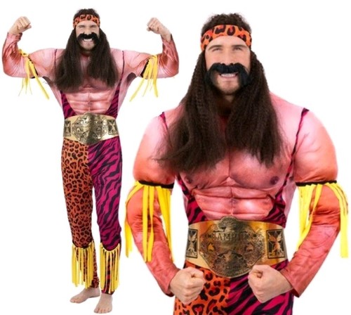 Wrestler costume adults deluxe - wrestler,