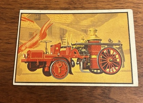 1953 bowman firefighter card - card, #