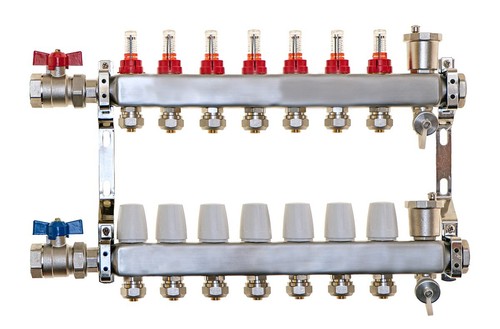 Underfloor heating manifold - underfloor, 7