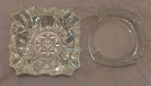 Vintage glass ashtrays 5 - x,
