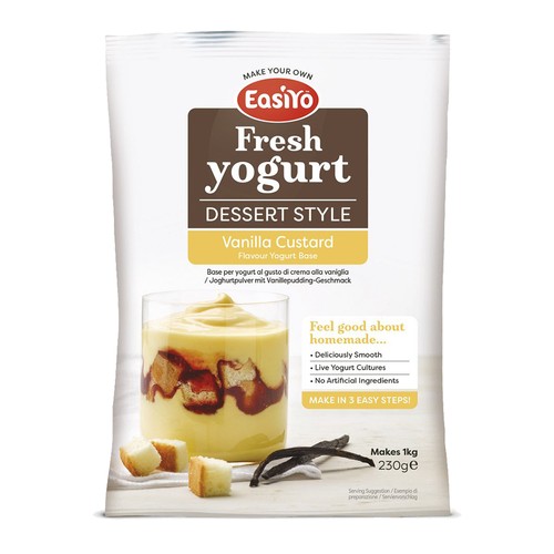 Easiyo vanilla custard dessert - vanilla,