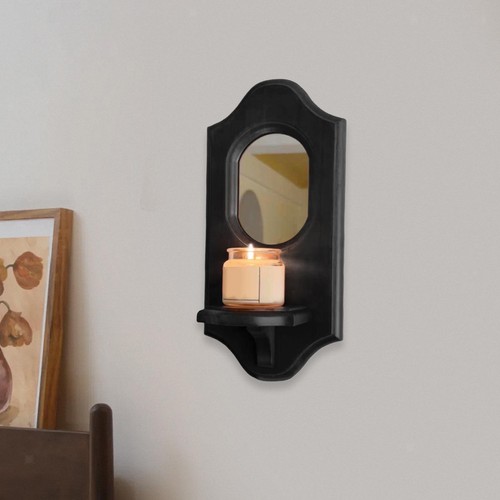 Mirrored candle sconce - candle,