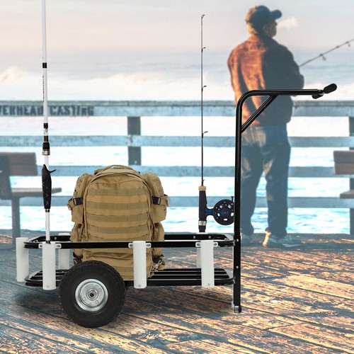 Beach fishing cart - beach,