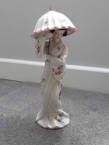 Vintage porcelain geisha - vintage,