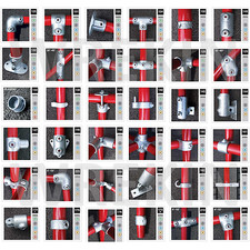 Pipe Clamp Handrail System - 42MM Fittings / Connectors - Kee Key Klamp Tube Q