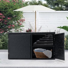 Outdoor Wicker Storage Box