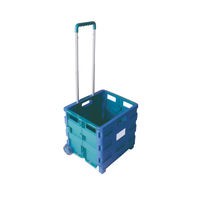 Folding Container Trolley Blue